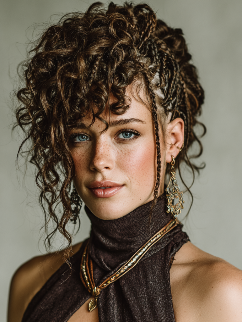 Rope Braids with Curly Accents