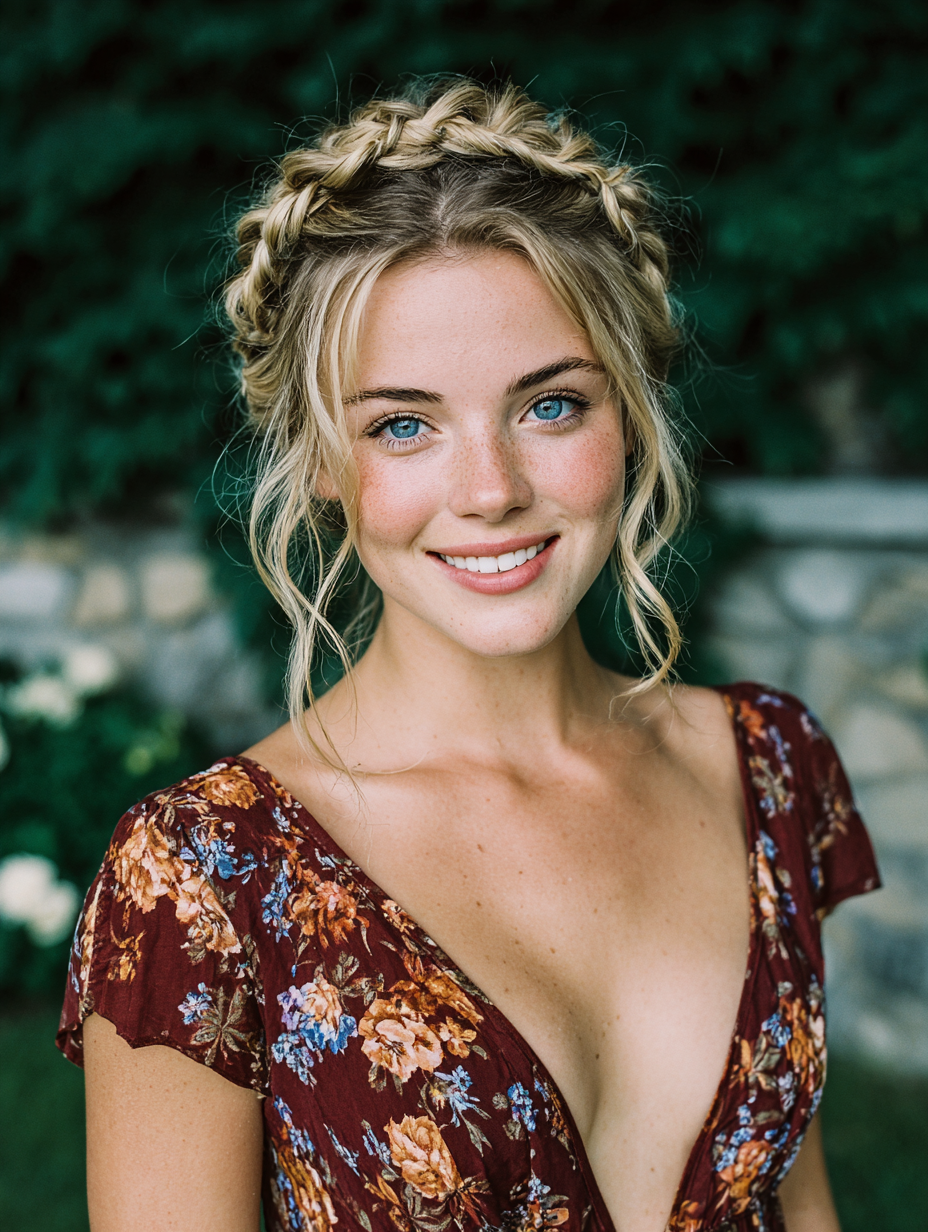 Bridesmaid Hair Styles: Milkmaid Braids