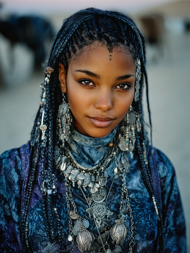Fulani Natural Hair: Hairstyles Braids Fulani with Hair Jewelry