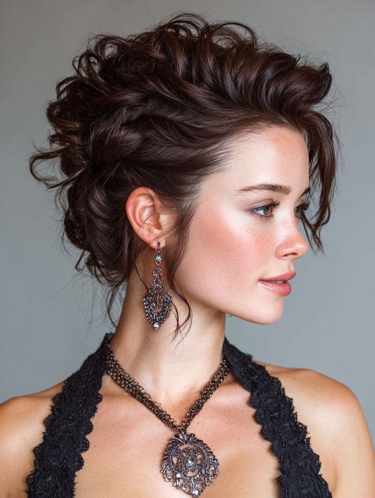 Hair Styles Updos: Faux Hawk Updo