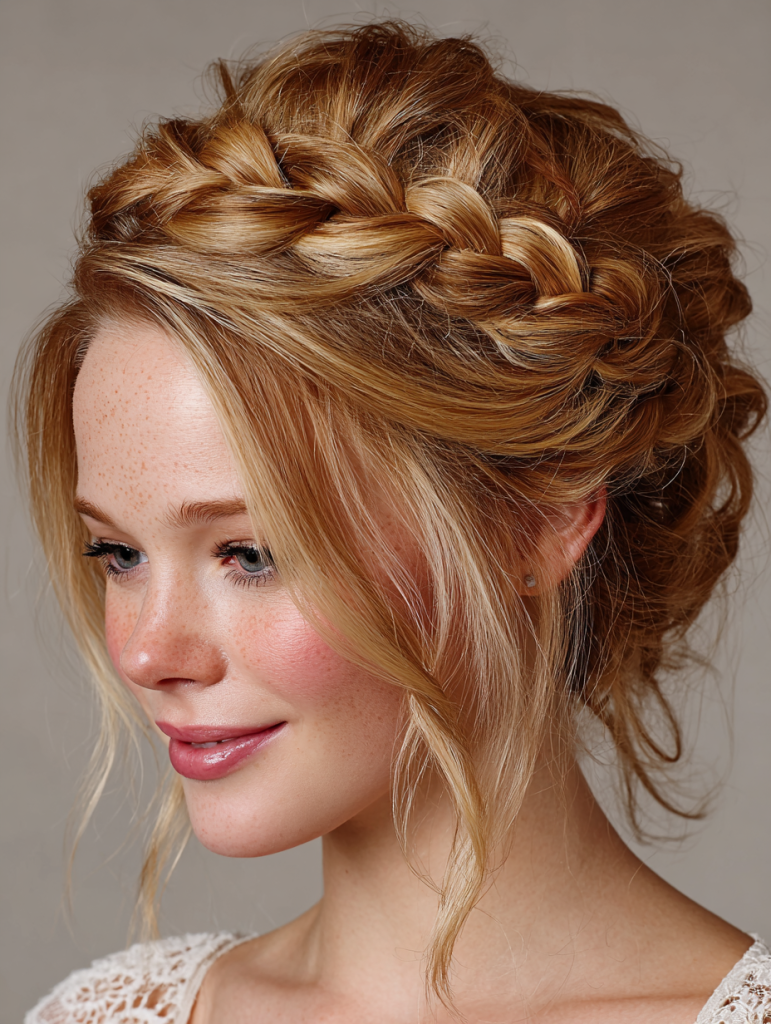 Hair Styles Updos: Braided Headband Updo