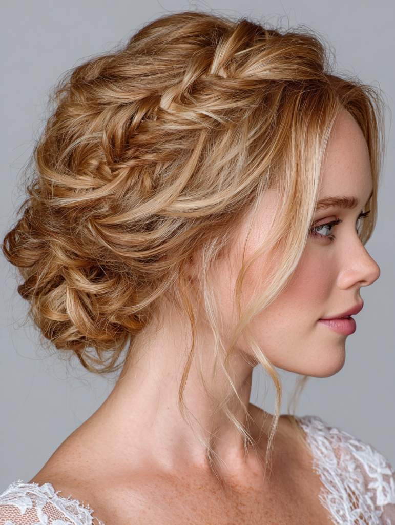 Hair Styles Updos: Waterfall Braid Updo