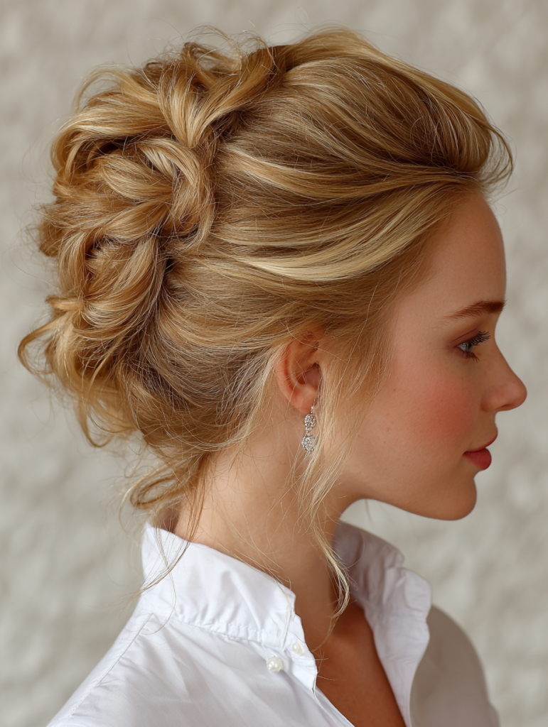 Hair Styles Updos: Criss-Cross Ponytail Updo