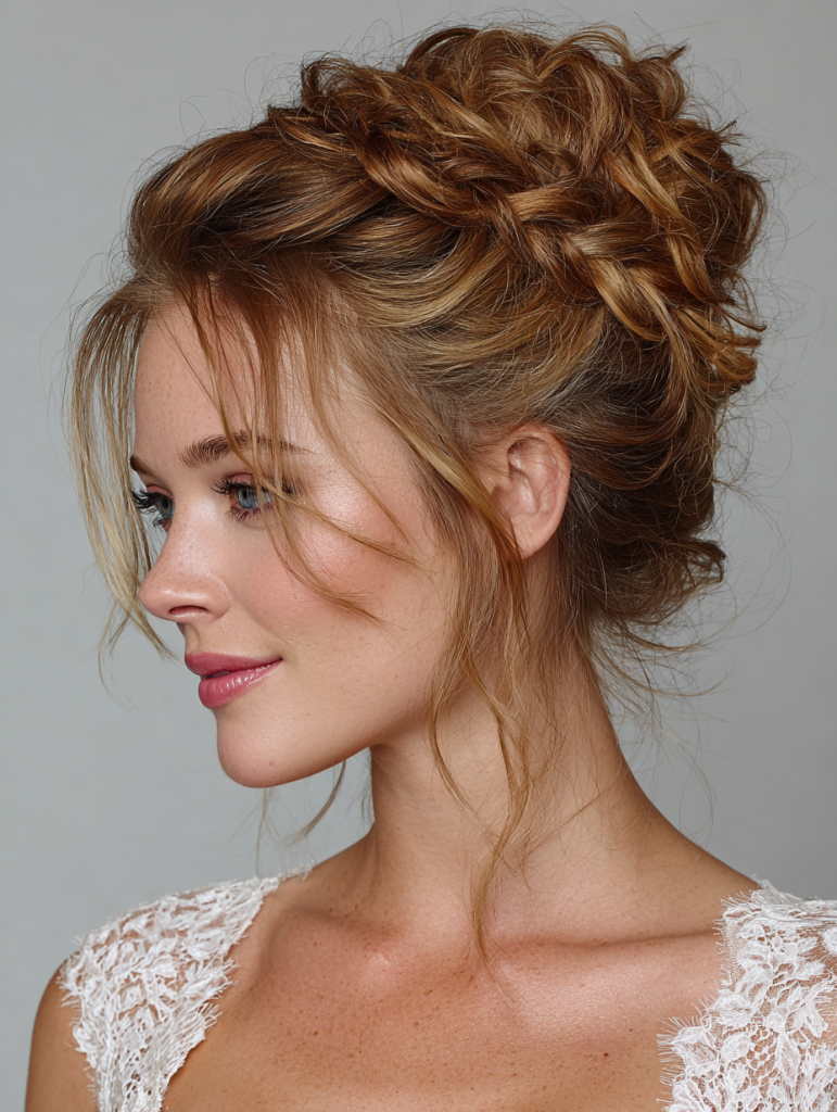 Hair Styles Updos: Upside Down Braid Bun
