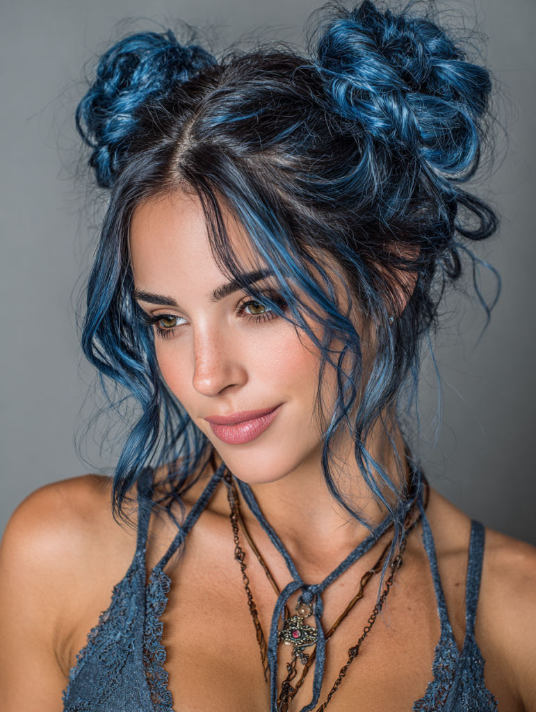 Hair Styles Updos: Space Buns