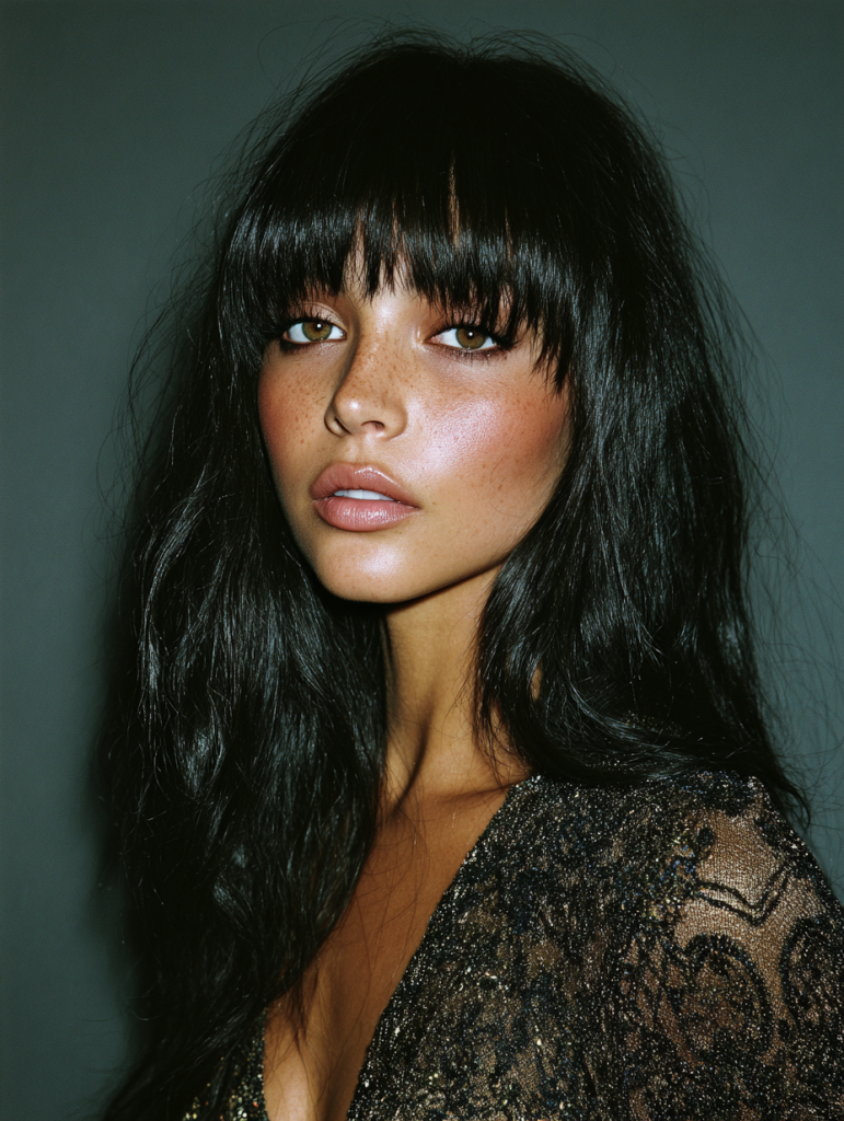 Jayda Wayda Hairstyles: Blunt Bangs