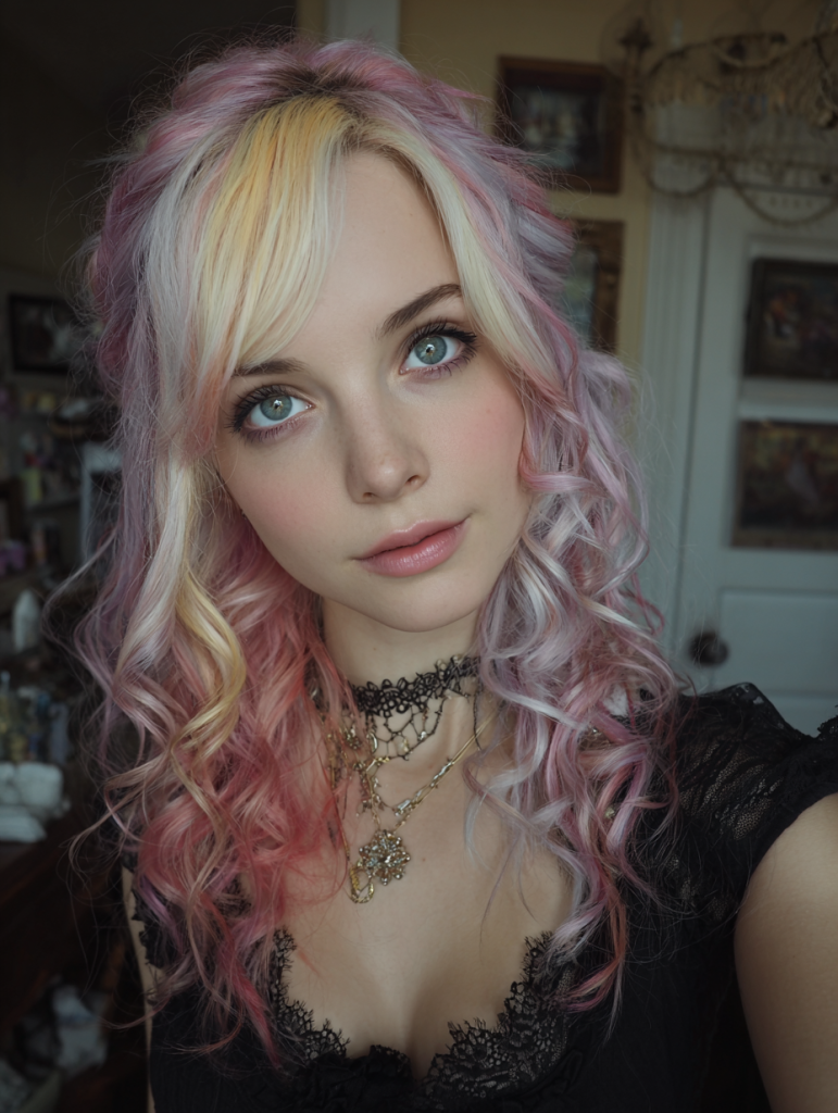 Light Calico Hair: Pastel Calico Dream