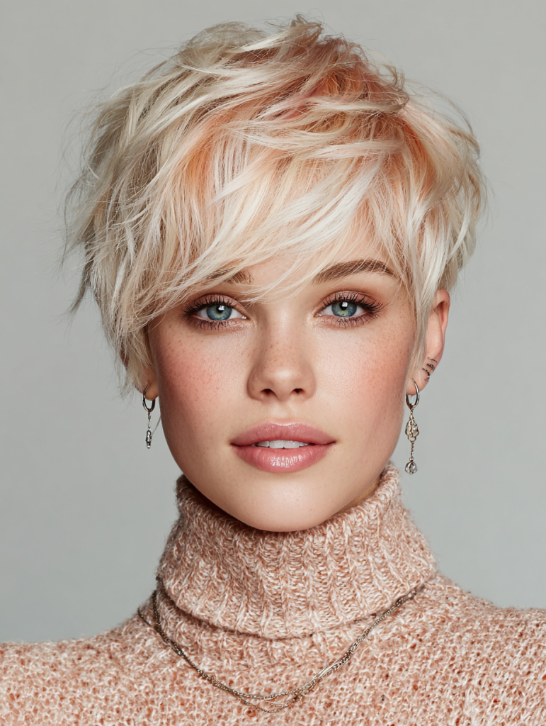 Light Calico Hair: Long Pixie Transformation