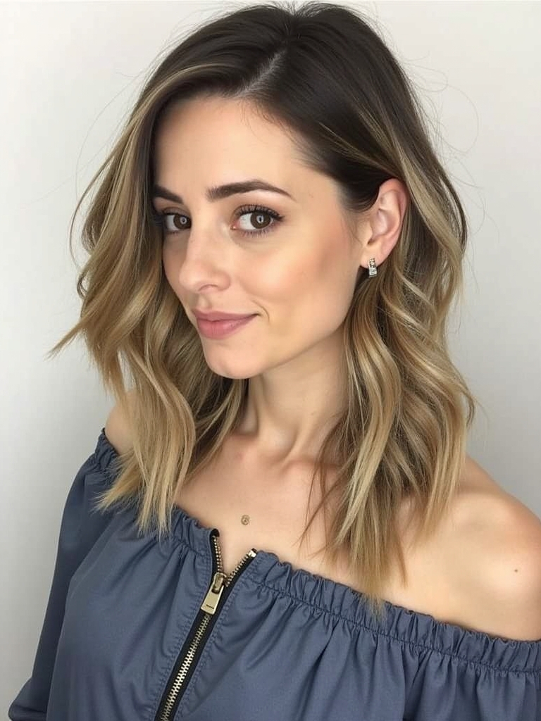 Shoulder Length Hairstyle With Soft Layers For Thin Hair