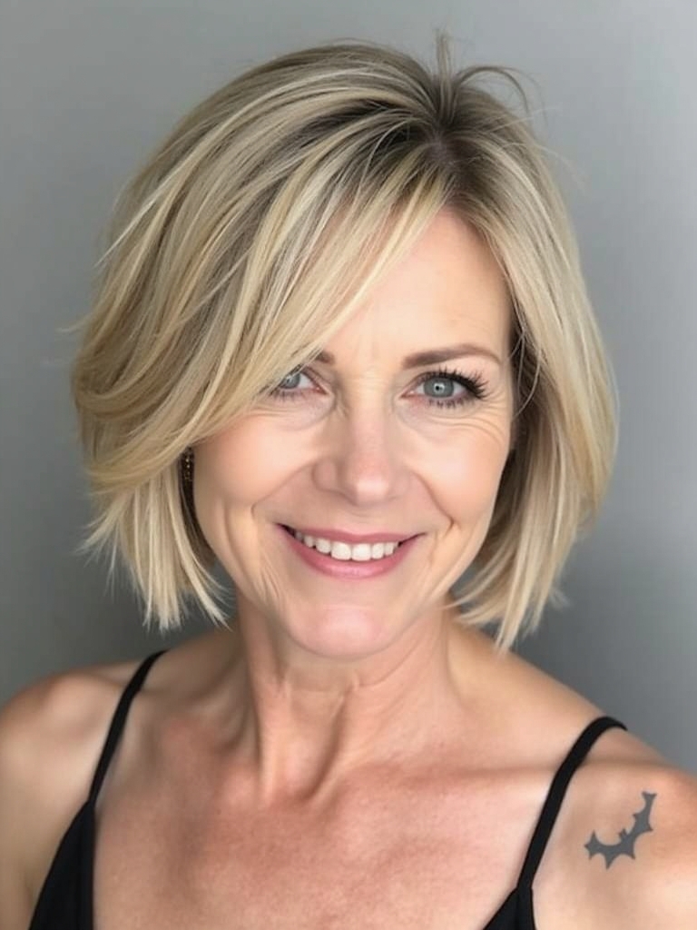 Hairstyles For Thin Fine Hair For Over 60: The Classic Bob