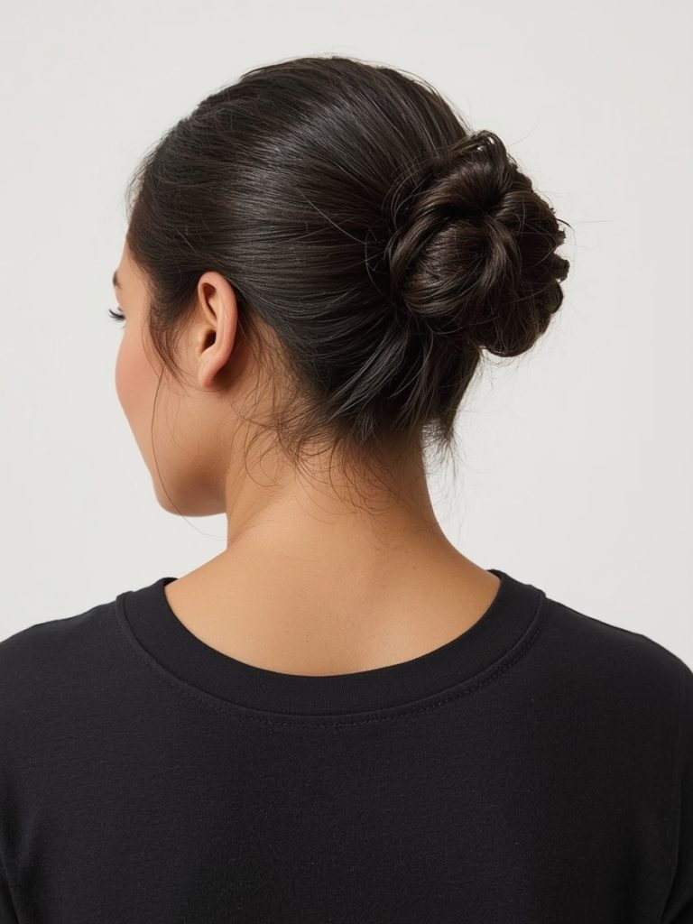 Hair Styles Natural Hair Black: Low Bun