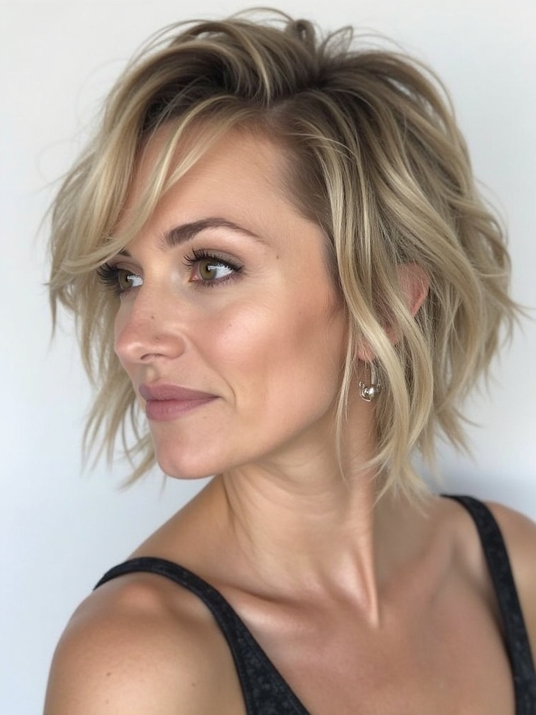 Short Messy Haircuts For Women: Graduated Bob