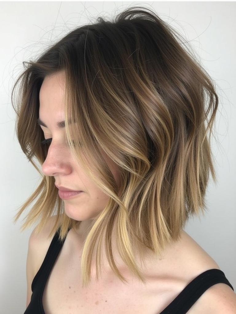Wispy Layers At Shoulder Length For Thin Fine Hair
