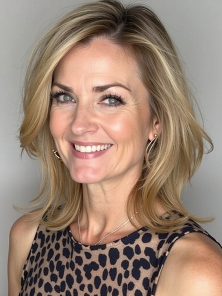 Hairstyles For Thin Fine Hair For Over 60: Flipped Hairstyle