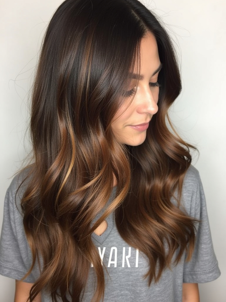 Caramel Highlights on Brown Hair: Radiant Reflections