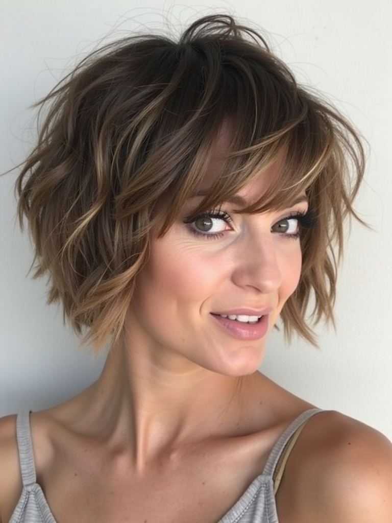 Tousled Bob Haircuts For Thin Fine Hair