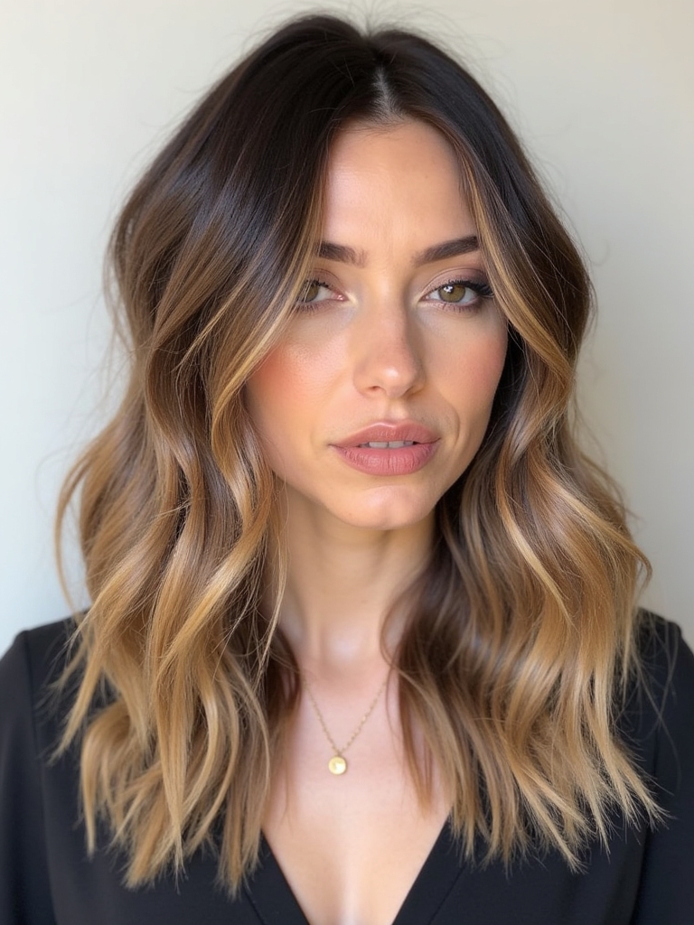 Gradual Honey Brown Balayage