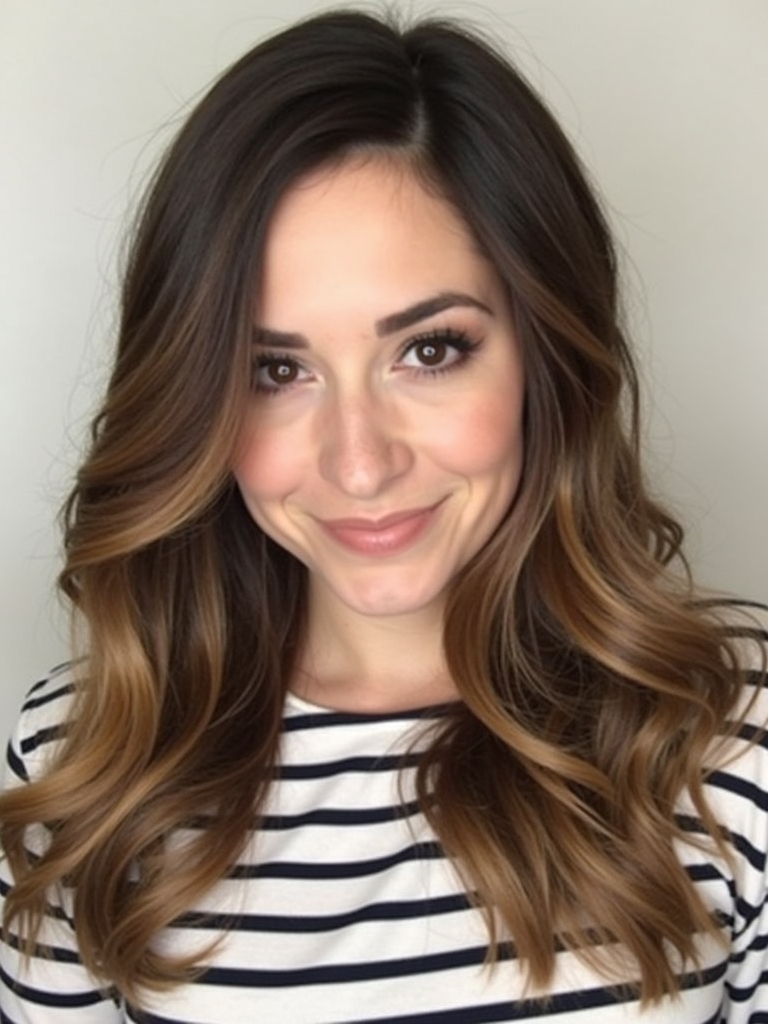 Caramel Highlights on Brown Hair: Classic Charm