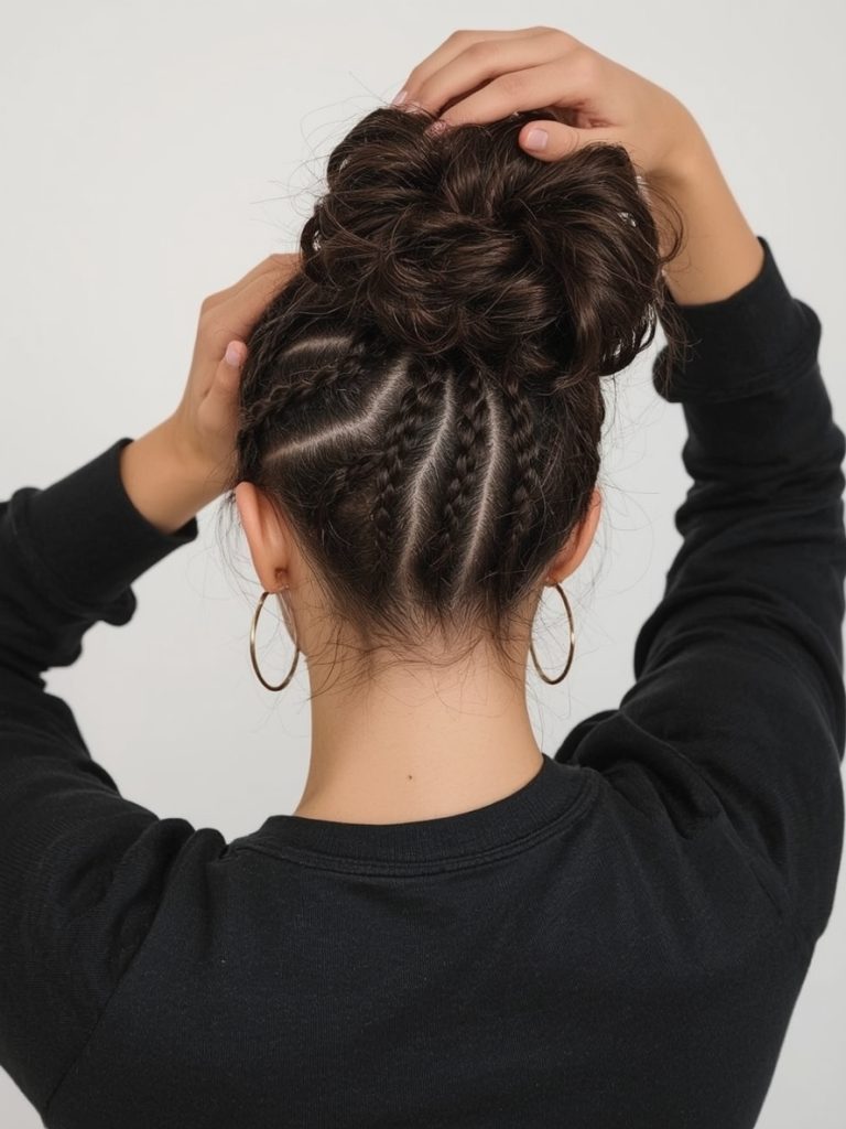 Hair Styles Natural Hair Black: Braided Updo