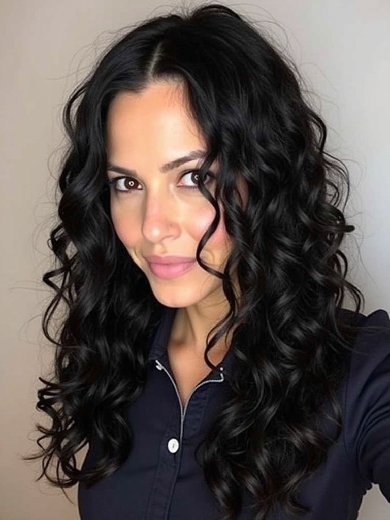 Rock Concert Hairstyles: Crimped Hair with Dark Roots