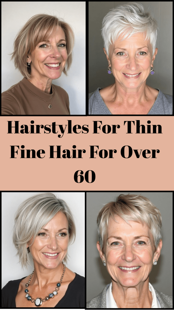 Hairstyles For Thin Fine Hair For Over 60