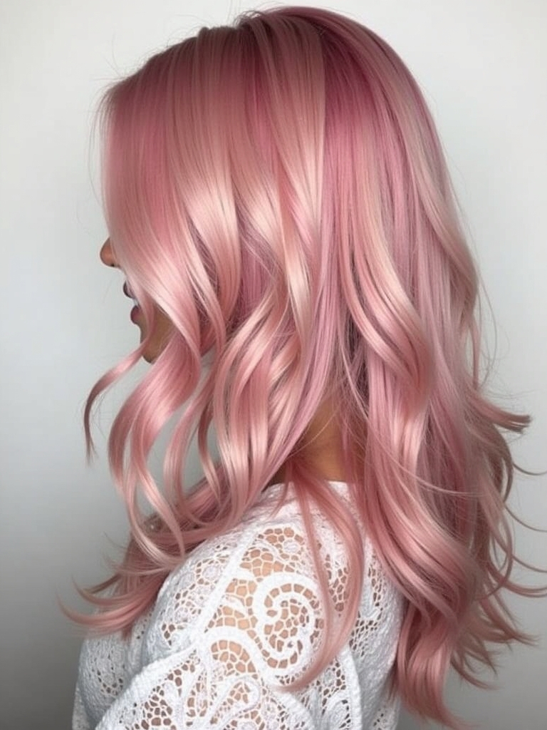 Pink Hair Color Ideas in the Back: Subtle Peek-a-Boo