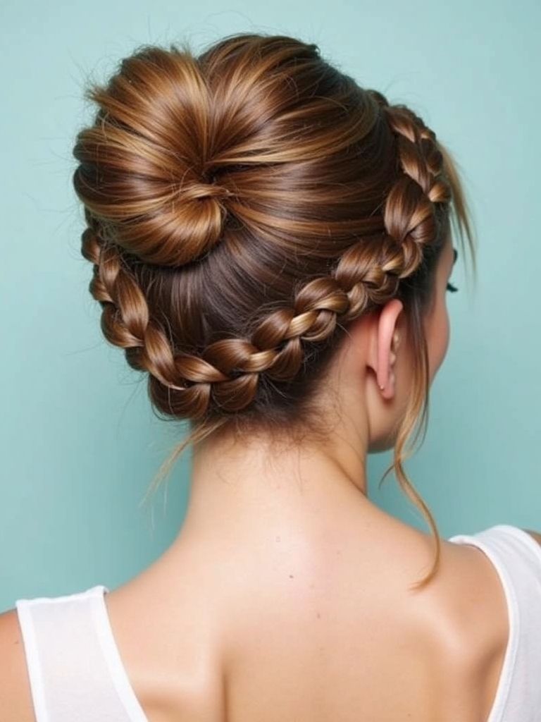 Braids Hair Styles Updo: Bohemian Braided Updo