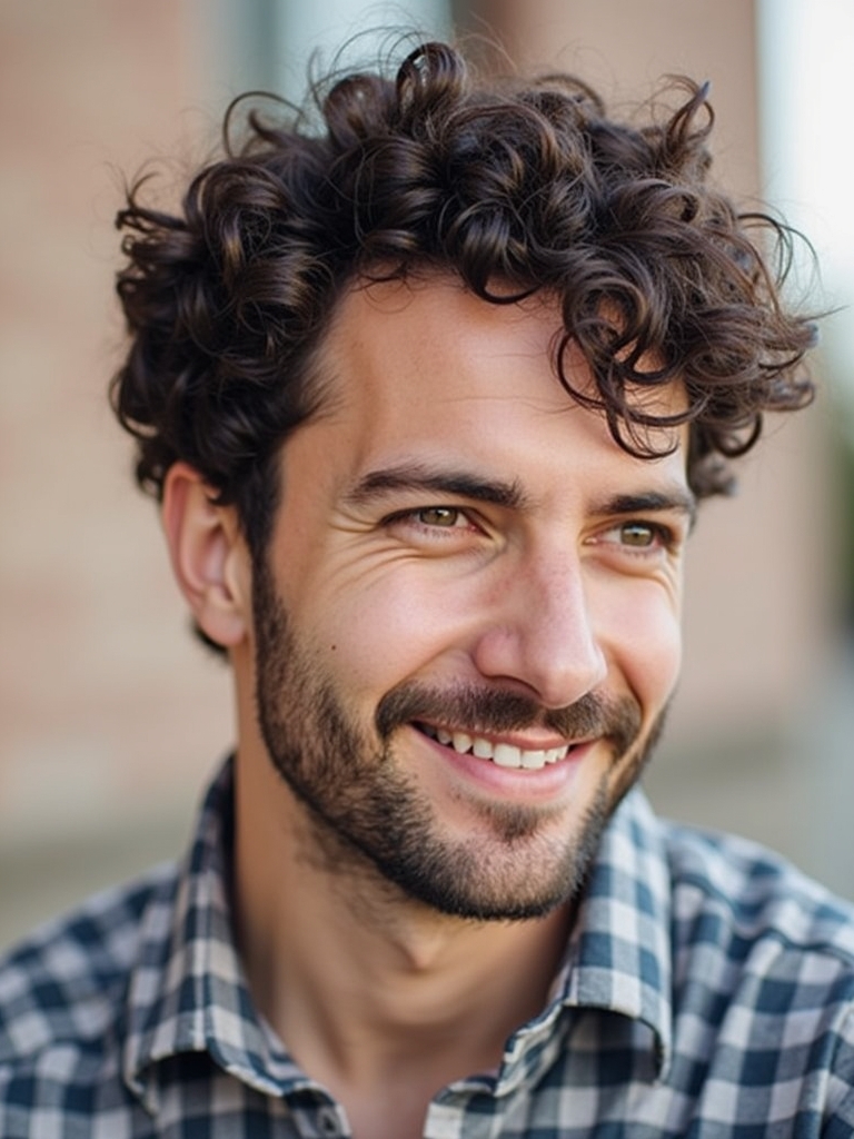 Mens Curly Hair Styles: The Textured Crop