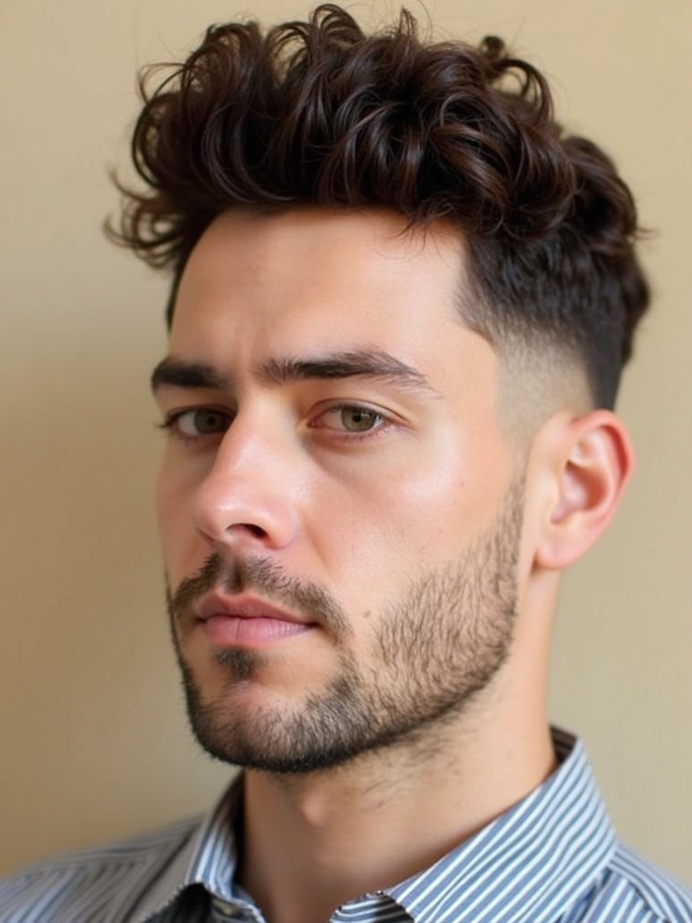 The Curly Faux Hawk Men's Hairstyle Curly Hair