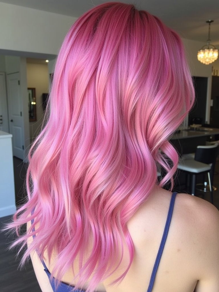 Pink Hair Color Ideas in the Back: Magenta Melt