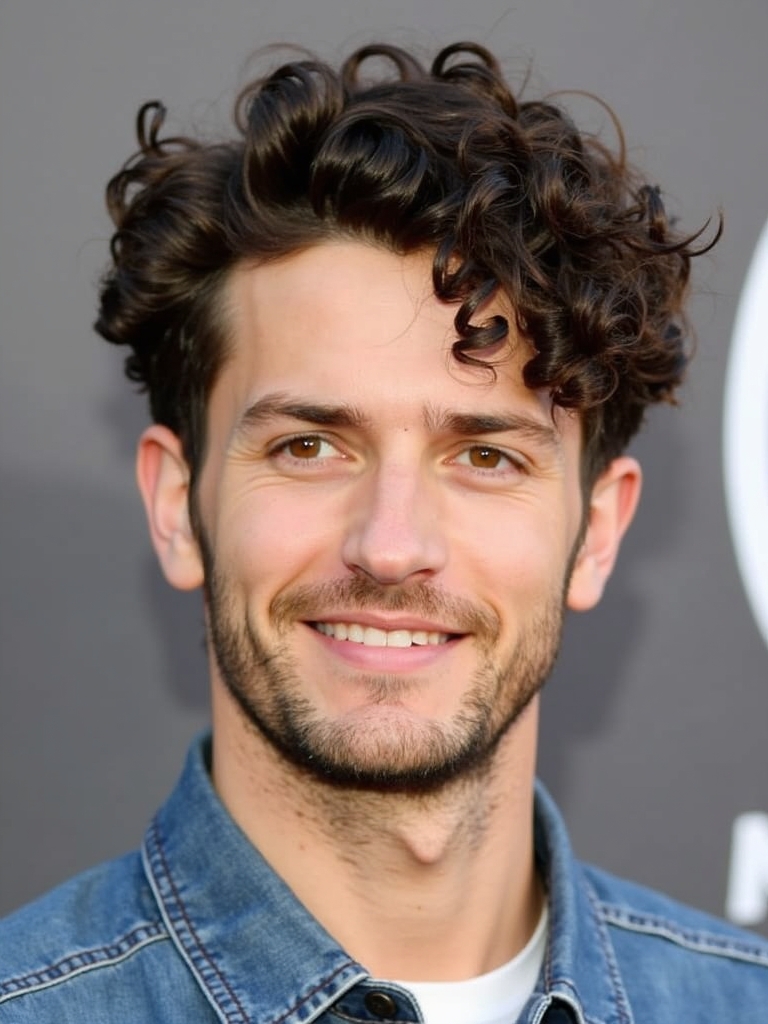 Mens Curly Hair Styles: The Drop Fade