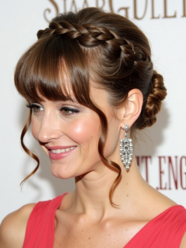 Braids Hair Styles Updo: Braided Ponytail Updo