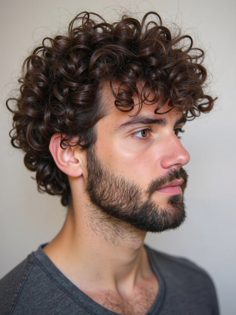 The Curly Fringe Men's Hairstyle Curly Hair