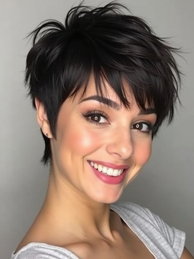 The Choppy Fringe Short Pixie Haircuts Black Women