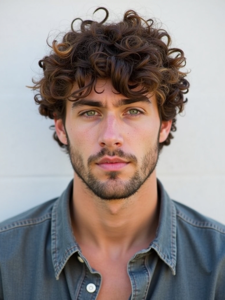Men's Short Curly Hairstyles: The Surfer Curls