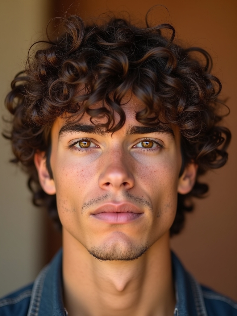 The Curly Mullet Men's Hairstyle Curly Hair