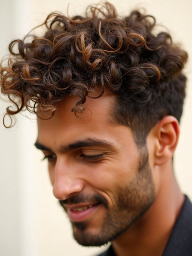 The Curly Brush Up Men's Hairstyle Curly Hair