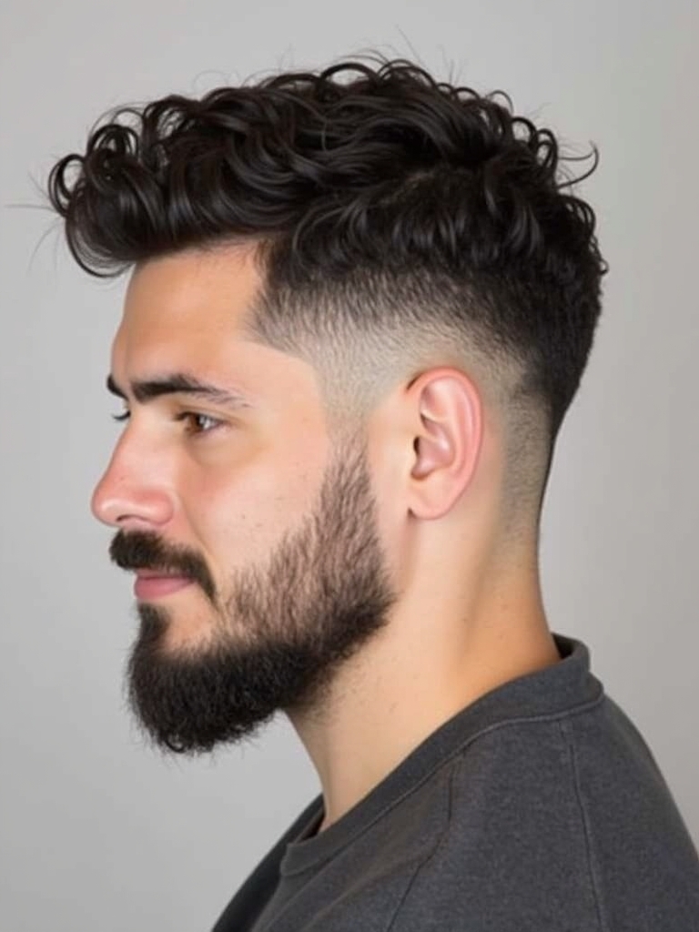 Men's Short Curly Hairstyles: The Hard Part