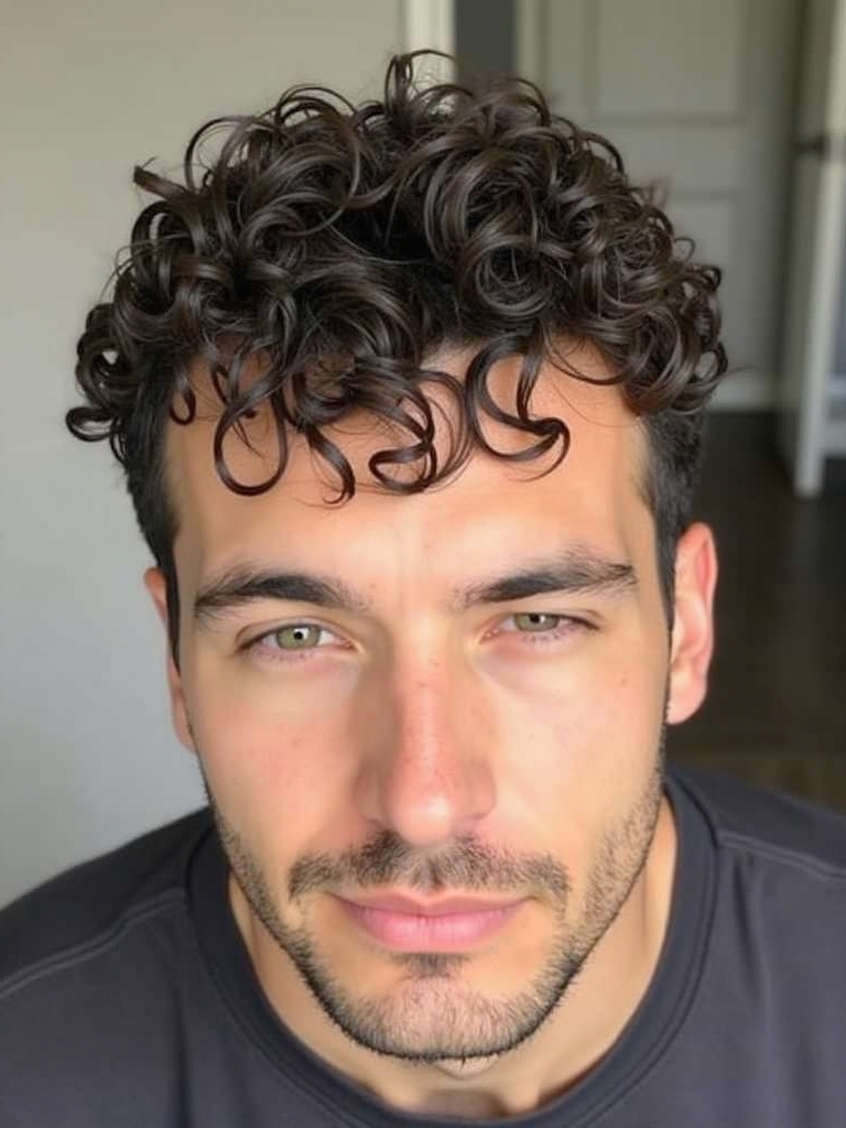 Men's Short Curly Hairstyles: The Undercut