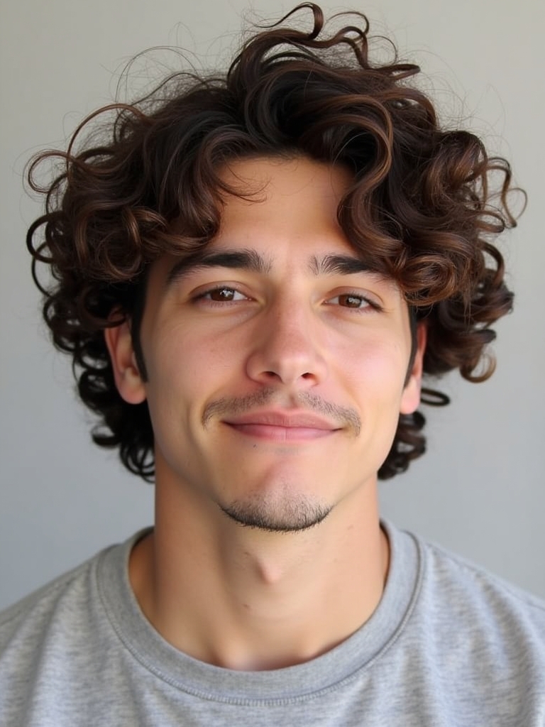 Mens Curly Hair Styles: The Disconnected Undercut