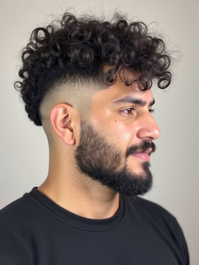 Mens Curly Hair Styles: The Undercut