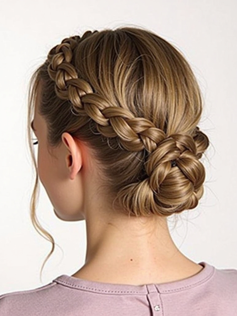 Braids Hair Styles Updo: Rope Braid Updo