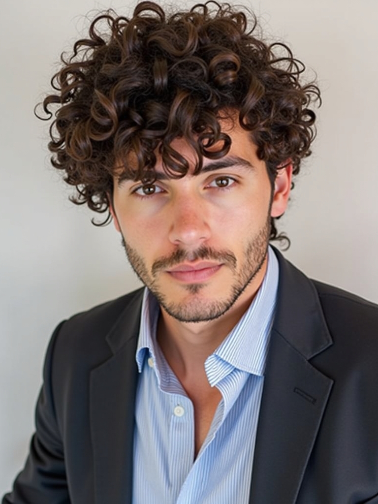 Mens Curly Hair Styles: The Bro Flow