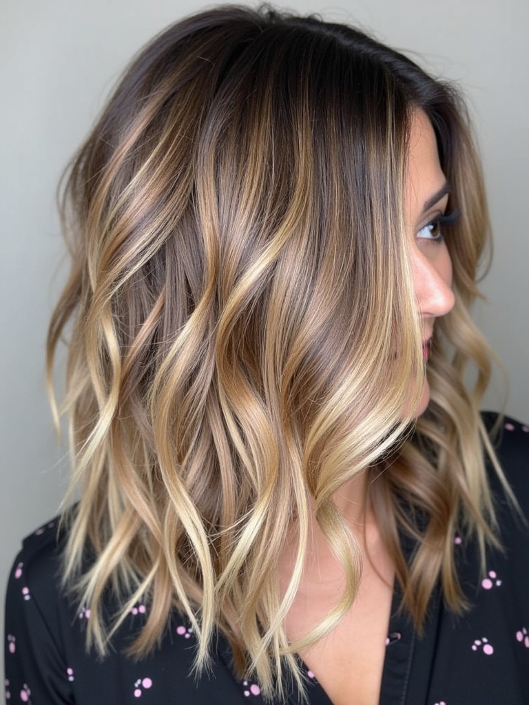 Mushroom Bronde with Chunky Highlights: Retro Reimagined