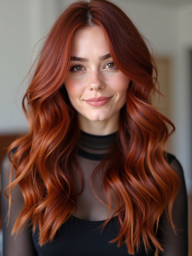 Russet Red Fall Hair Color