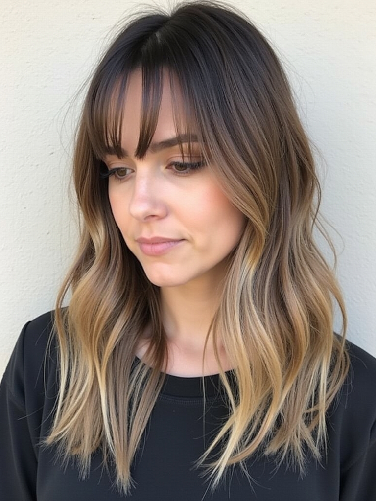 Mushroom Bronde with Shadow Root: Edgy Definition