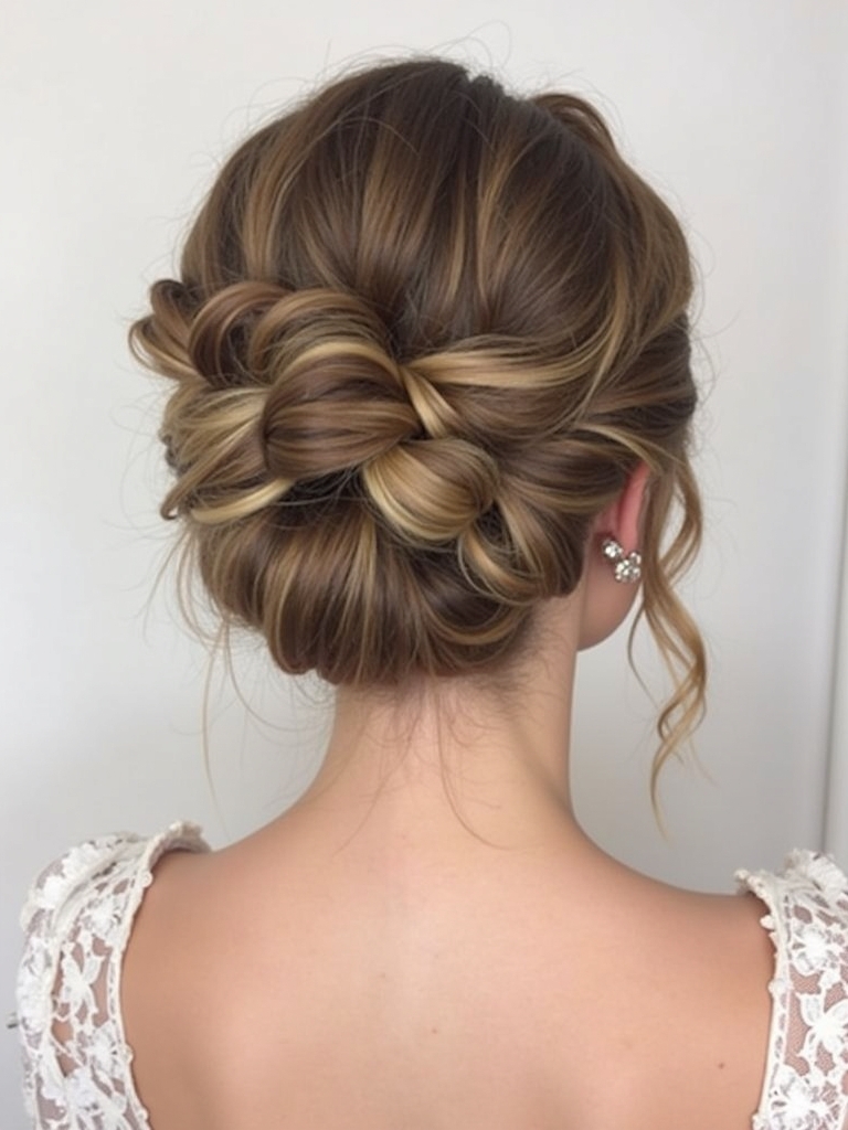 Half Up Half Down Bridesmaid Hair with a Double Twist