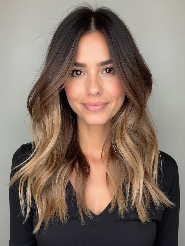 Mushroom Bronde Layers: Movement and Volume