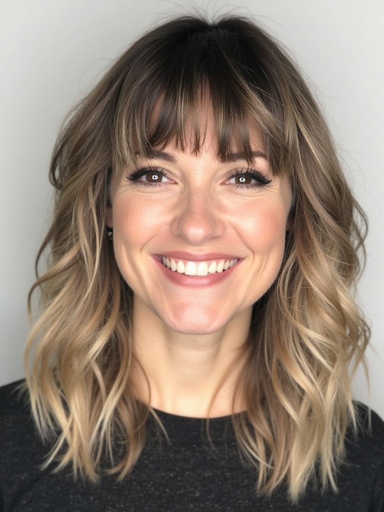 Mushroom Bronde Fringe/Bangs: Frame Your Face