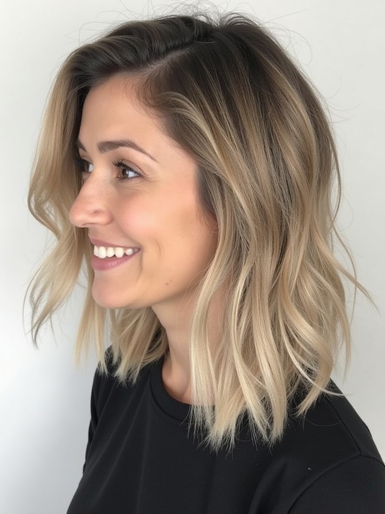 Mushroom Bronde with Undercut: Bold Hidden Detail